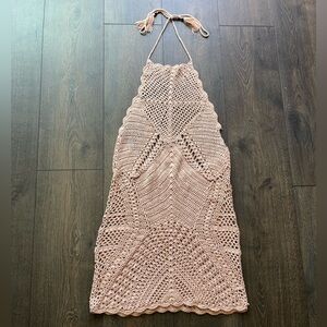 Forever 21 Crochet Halter Dress